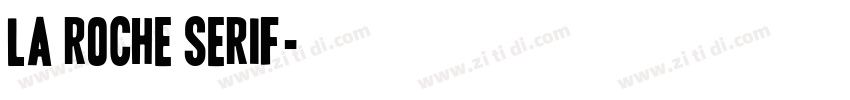 La Roche Serif字体转换